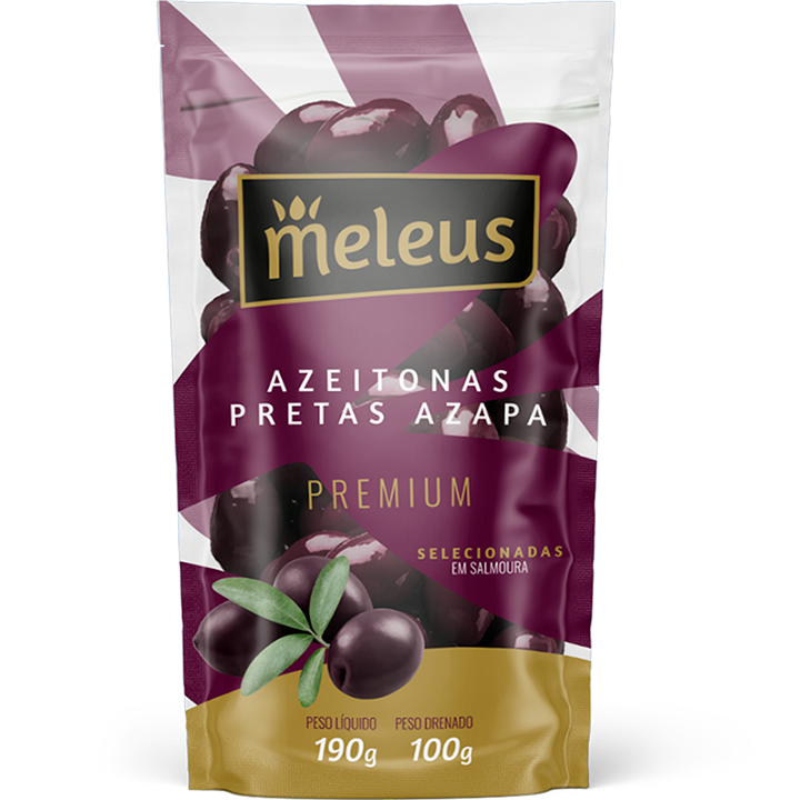 AZEITONA POUCH PRETA MELEUS PREMIUM 100GR